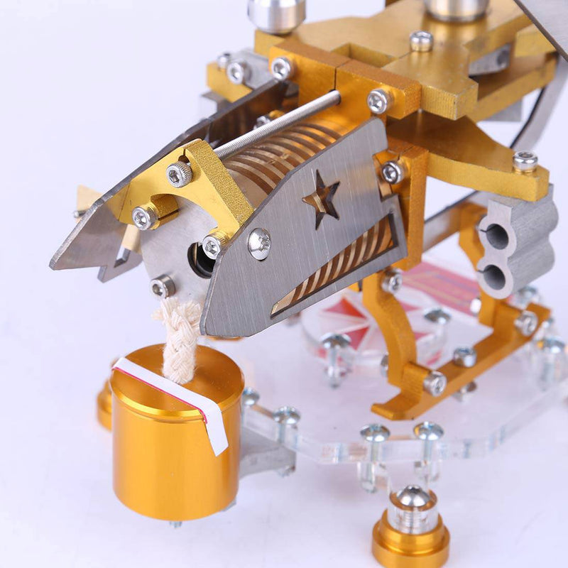 Stirling Engine Kit Vacuum Generator Model Helicopter Design Stirling Engine Motor Kit Science Metal Toy - stirlingkit