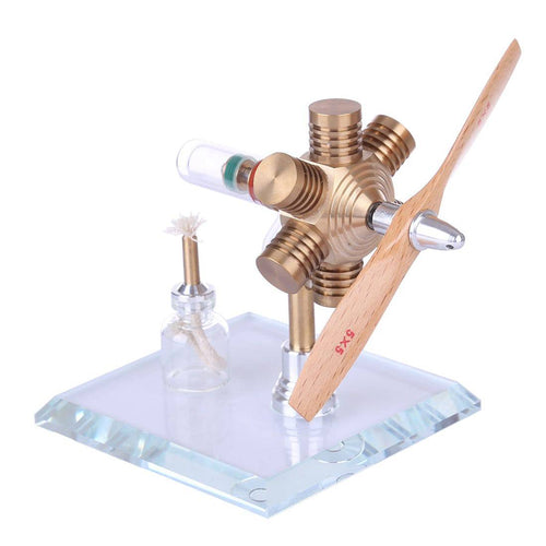 Stirling Engine Kit Propeller Rotating Motor Model Steam Heat Generator Physical Model Toy Collection Creative Educational Toy - stirlingkit