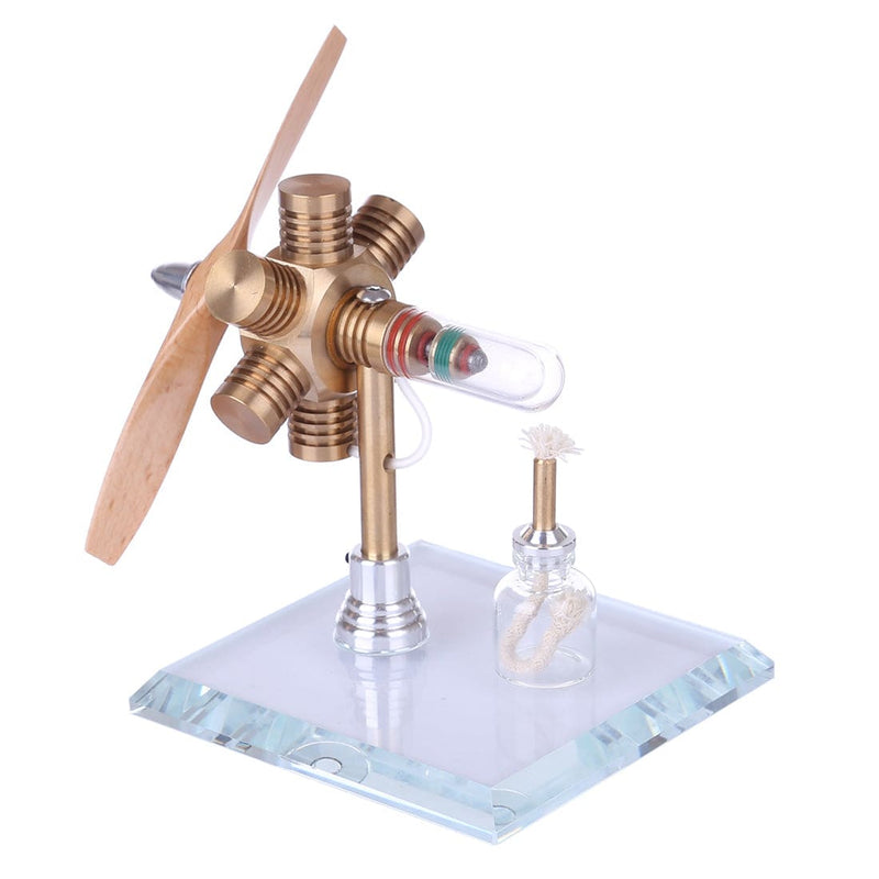 Stirling Engine Kit Propeller Rotating Motor Model Steam Heat Generator Physical Model Toy Collection Creative Educational Toy - stirlingkit