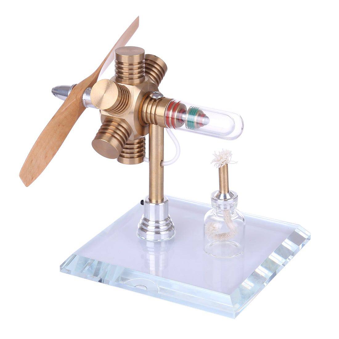 Stirling Engine Kit Propeller Rotating Motor Model Steam Heat Generator Physical Model Toy Collection Creative Educational Toy - stirlingkit
