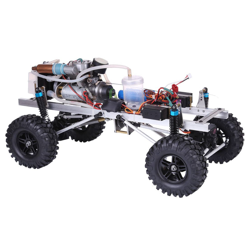 Level 15 Methanol Engine DIY 4WD Electric Generator with Reverse Function 2.4G RC Off-road Climbing Car Model（Has been installed） - stirlingkit