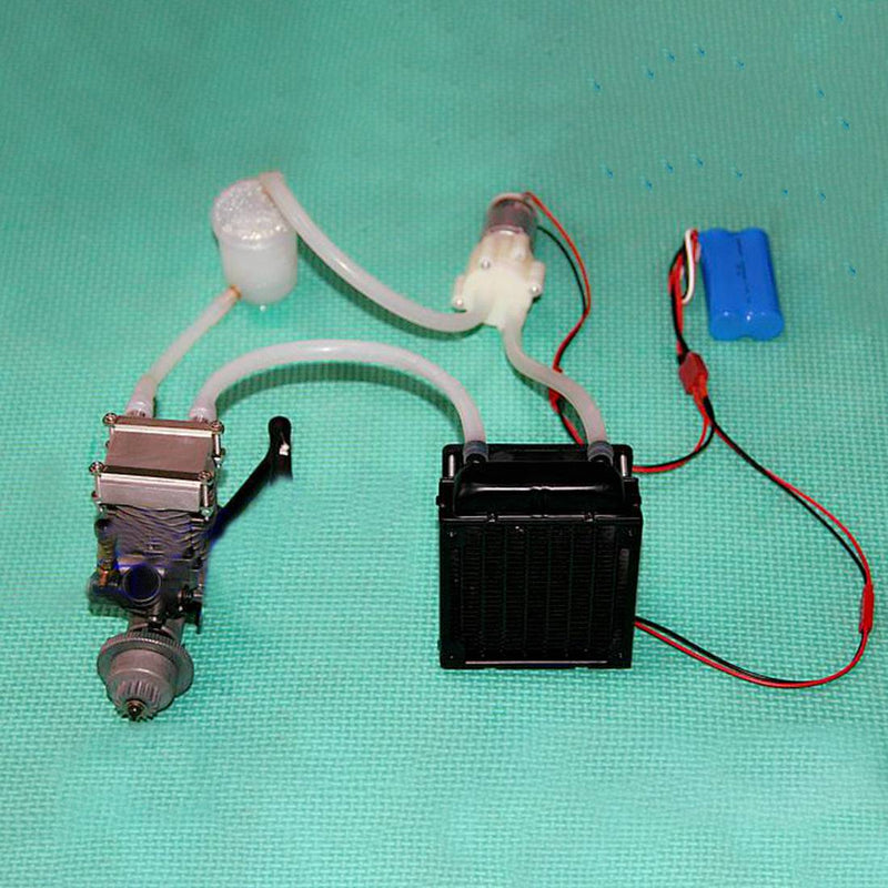 Level 15 Methanol Engine Gas Powered Model Car Water-cooled Cooling Accessories Kit (Only Water Cooling Accessories, No engine) - stirlingkit