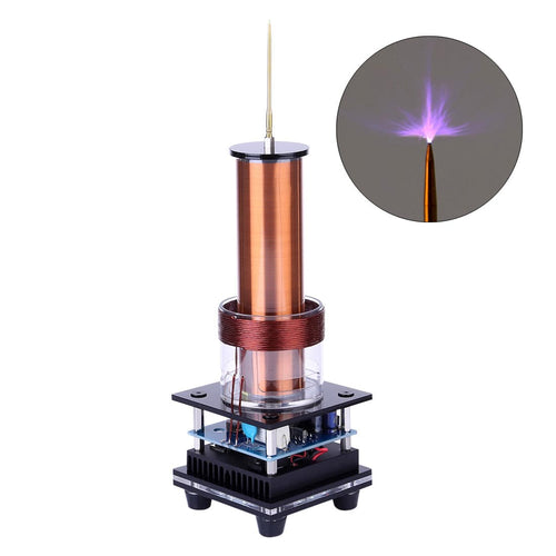 Music Tesla Coil Acrylic Base Shell Arc Plasma Loudspeaker Wireless Transmission Experiment Desktop Toy Model - stirlingkit