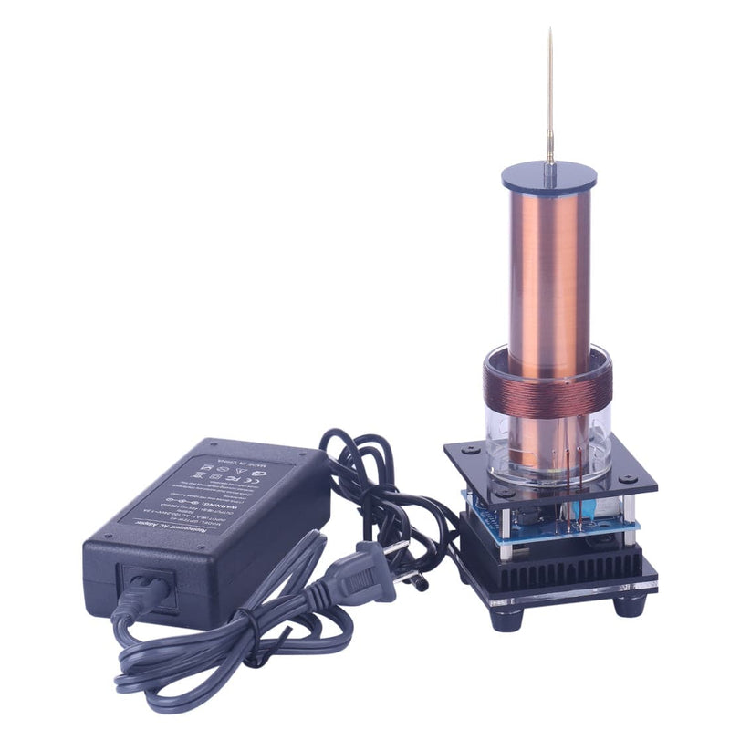 Music Tesla Coil Acrylic Base Shell Arc Plasma Loudspeaker Wireless Transmission Experiment Desktop Toy Model - stirlingkit