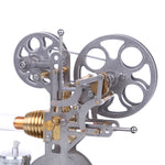 Retro Stirling Engine Motor External Combustion Engine Science Educational Model Decoration with Metal Base - stirlingkit