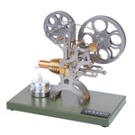 Retro Stirling Engine Motor External Combustion Engine Science Educational Model Decoration with Metal Base - stirlingkit