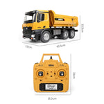 Huina 1/14 2.4G 10CH RC Alloy  Engineering DumpTruck Transportation Vehicle Model with Lighting Sound Effect - stirlingkit