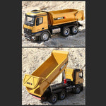 Huina 1/14 2.4G 10CH RC Alloy  Engineering DumpTruck Transportation Vehicle Model with Lighting Sound Effect - stirlingkit