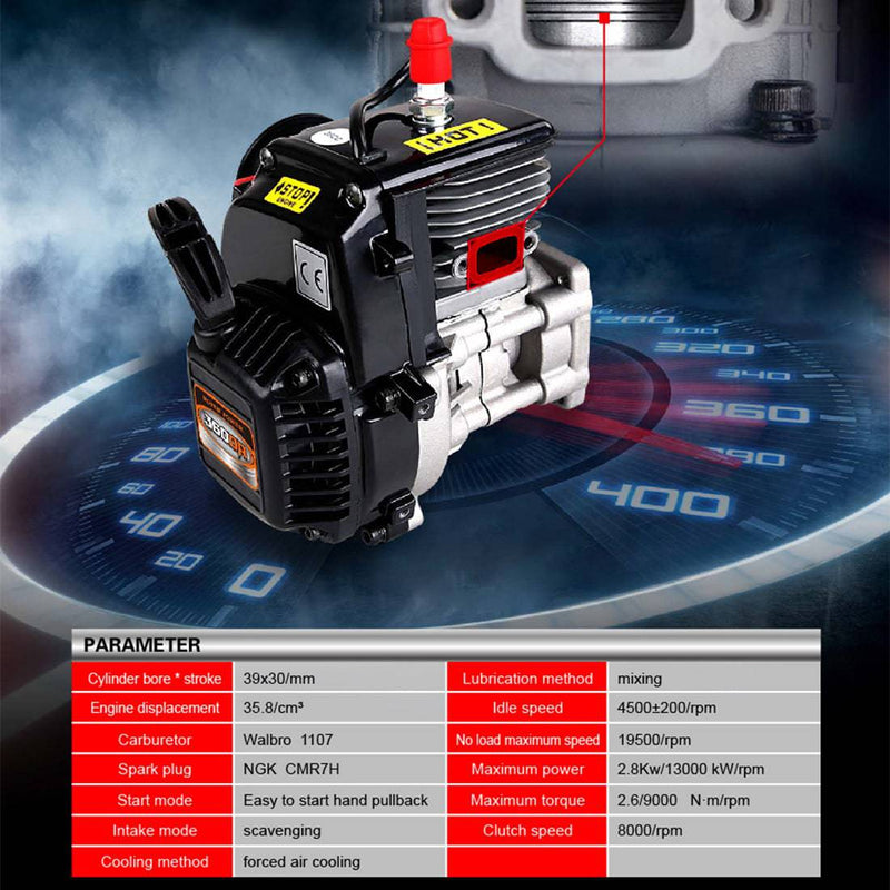 4047 Engine Engine Model DLE-55 Single Cylinder Two Stroke Side Exhaust Gas Engine ...