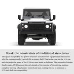 Capo CUB 1/18 Assembly 4WD Electric RC Offroad Vehicle Crawler Pickup Truck Model with Differential Loc KIT - stirlingkit