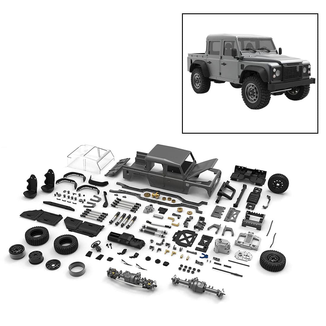 Capo CUB 1/18 Assembly 4WD Electric RC Offroad Vehicle Crawler Pickup ...
