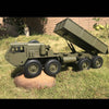 HG-P803A 1/12 2.4G 8 x 8 RC Car Dump Truck U.S. Military Truck with Light Sound Function - stirlingkit