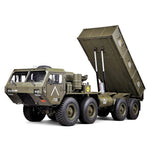 HG-P803A 1/12 2.4G 8 x 8 RC Car Dump Truck U.S. Military Truck with Light Sound Function - stirlingkit
