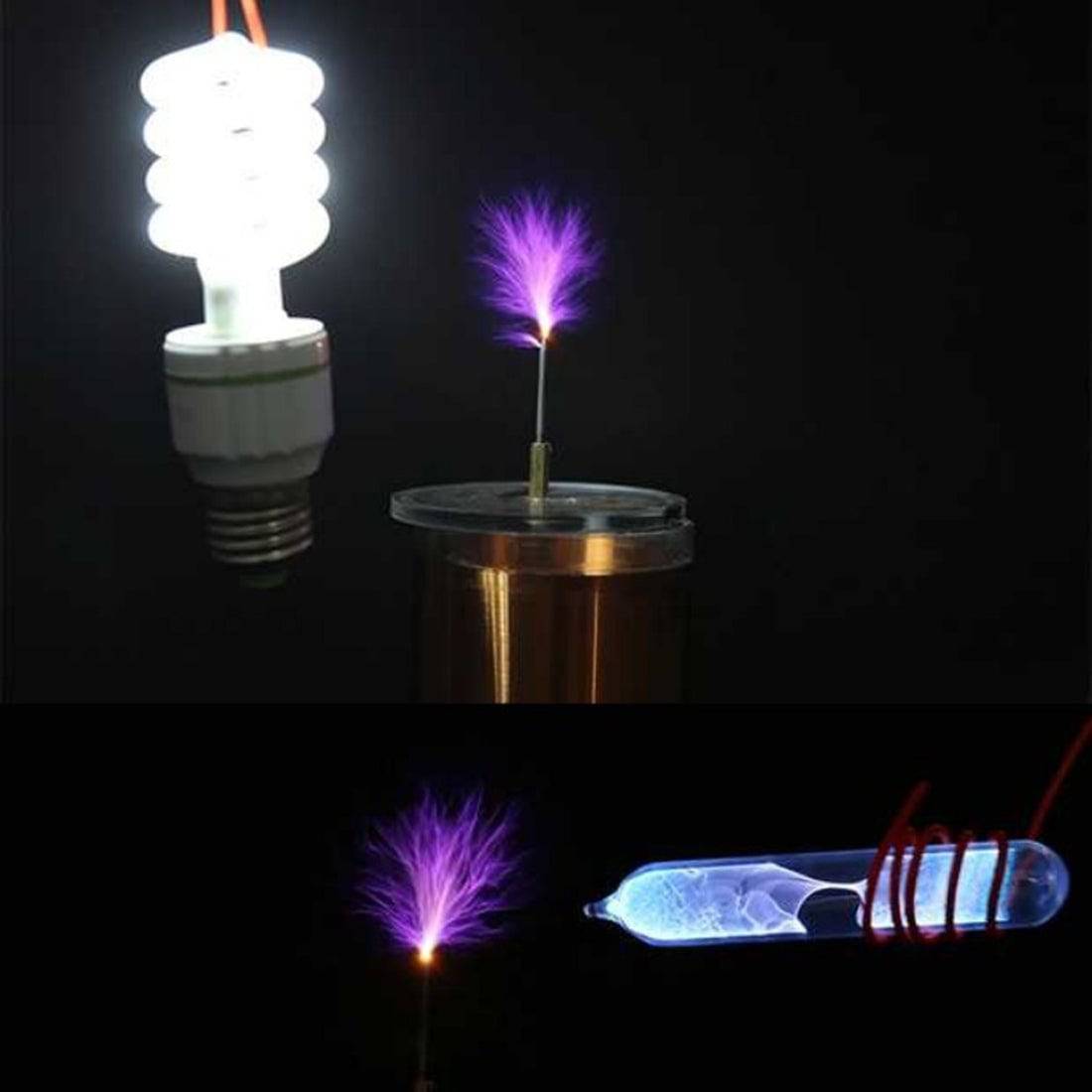 Large Solid State Musical Tesla Coil with Voltage Converter 220V to 110V  - US Plug - stirlingkit