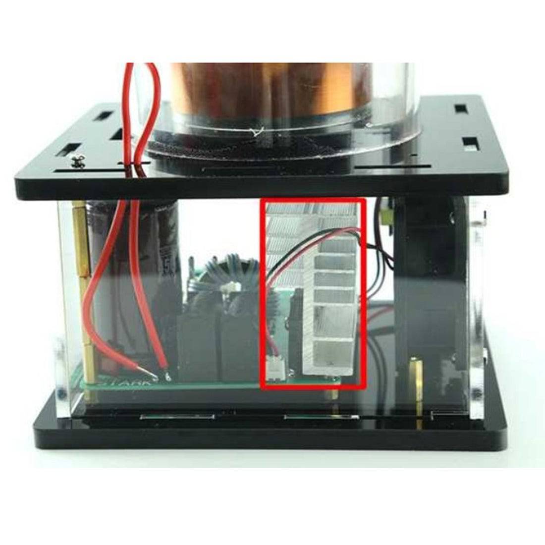 Large Solid State Musical Tesla Coil with Voltage Converter 220V to 110V  - US Plug - stirlingkit