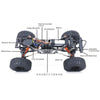 RGT 18100 TRAMPLE 1/10 2.4G 4WD RC Rock Crawler Electric Off Road Vehicle RTR - stirlingkit