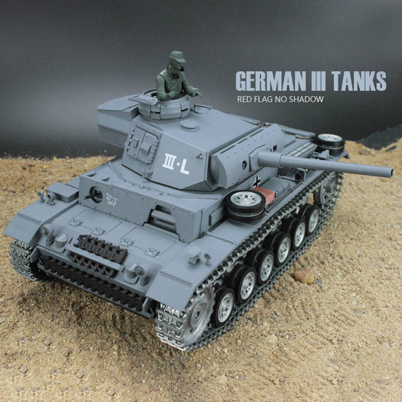 Simulated 1:16 German III L Tank 2.4G Remote Control Model Military Tank - stirlingkit