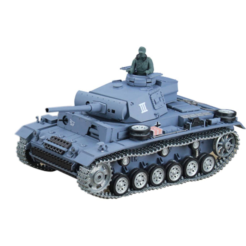 Simulated 1:16 German III L Tank 2.4G Remote Control Model Military Tank - stirlingkit