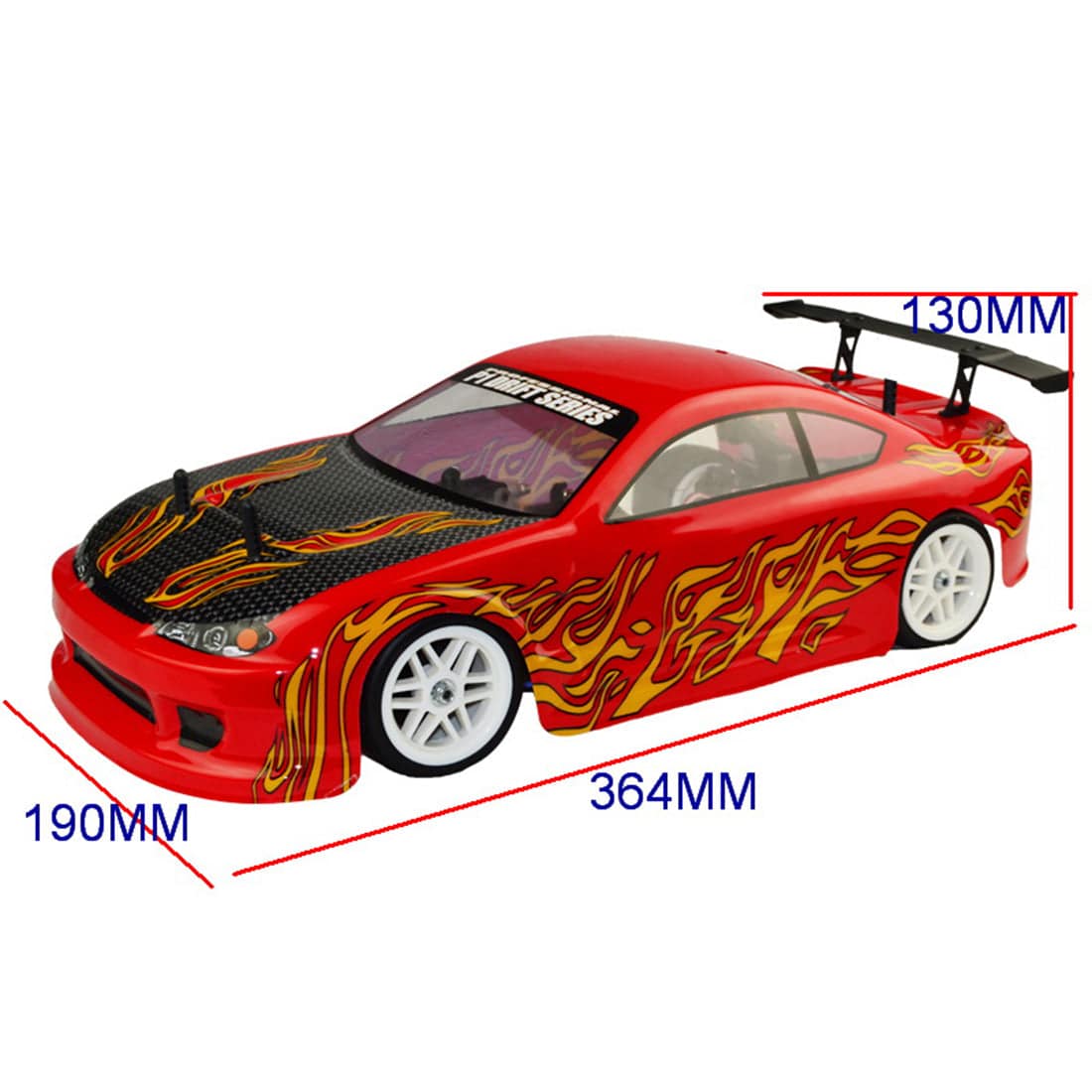 VRX RH1003 1/10 2.4GHz 4WD Wireless RC Car Nitro RTR Vehicle with Force.18 Methanol Engine - stirlingkit