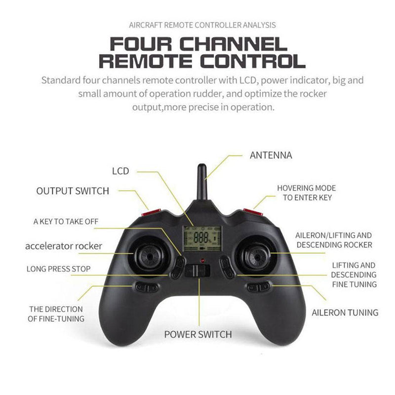 YU XIANG F03 2.4G Flybarless RC Helicopter 4CH Air Pressure Altitude Hold Single Blade - stirlingkit