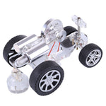 Stirling Engine Car Model Kit Physical Experiment Engine with Advanced Rubber Wheel - stirlingkit