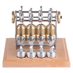 Stirling High-end Precision All-metal DIY Assembly Mini Four Cylinder Movable Engine Kit Model - stirlingkit