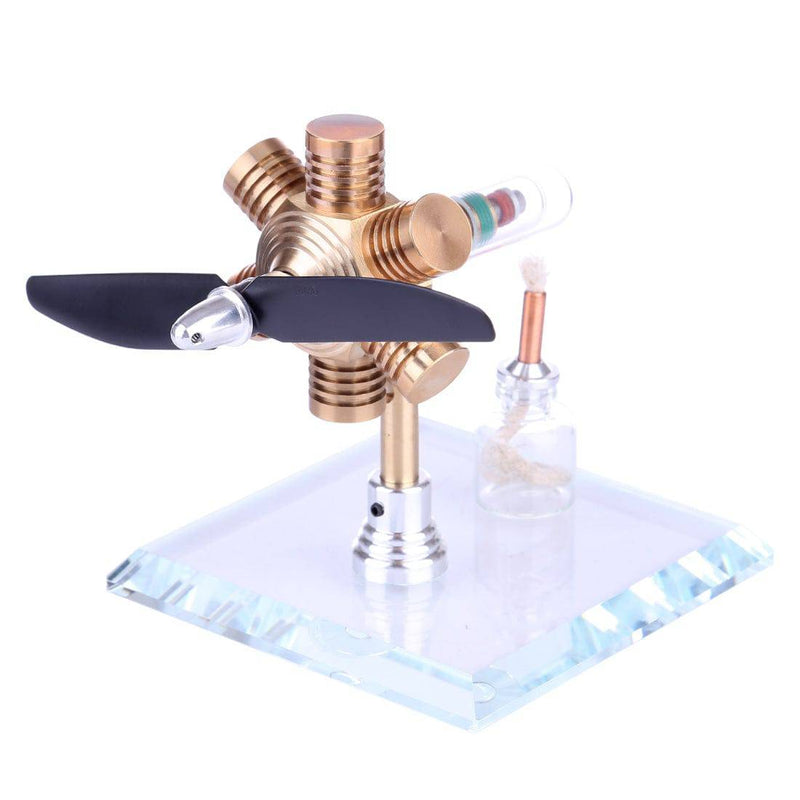 Stirling Engine Kit Propeller Rotating Motor Model Steam Heat Generator Physical Model Toy Collection Creative Educational Toy - stirlingkit