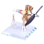 Stirling Engine Kit Propeller Rotating Motor Model Steam Heat Generator Physical Model Toy Collection Creative Educational Toy - stirlingkit