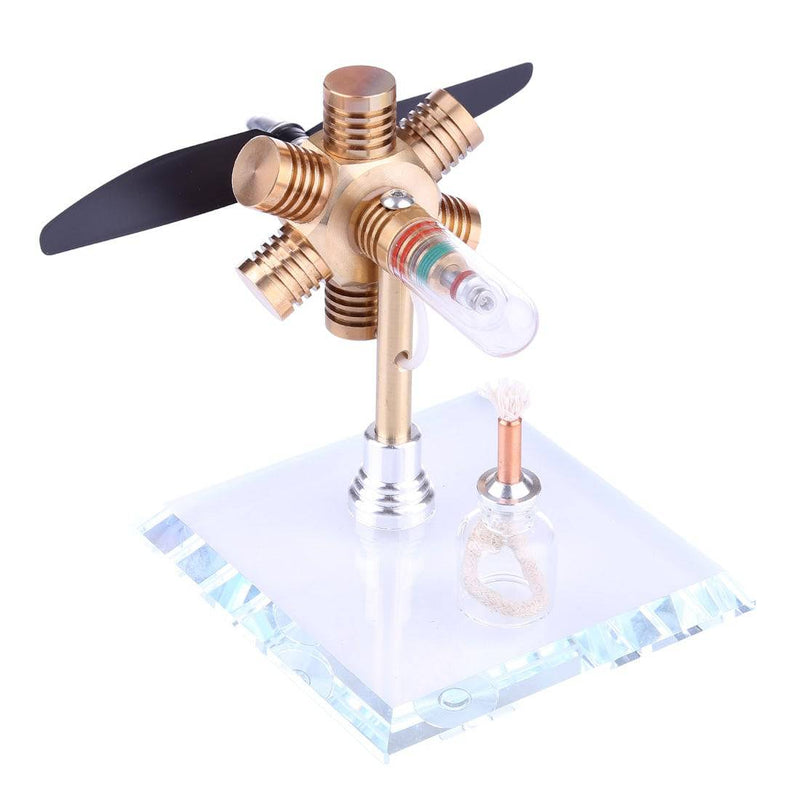 Stirling Engine Kit Propeller Rotating Motor Model Steam Heat Generator Physical Model Toy Collection Creative Educational Toy - stirlingkit