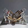 Stirling Engine Kit V-shape 4-Cylinder V4 Parallel Micro External Combustion Engine Model - stirlingkit