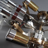 Stirling Engine Kit V-shape 4-Cylinder V4 Parallel Micro External Combustion Engine Model - stirlingkit