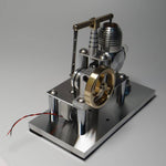 Stirling Engine Model Balance Type Stirling High Performance Generator with Lamp Beads - stirlingkit