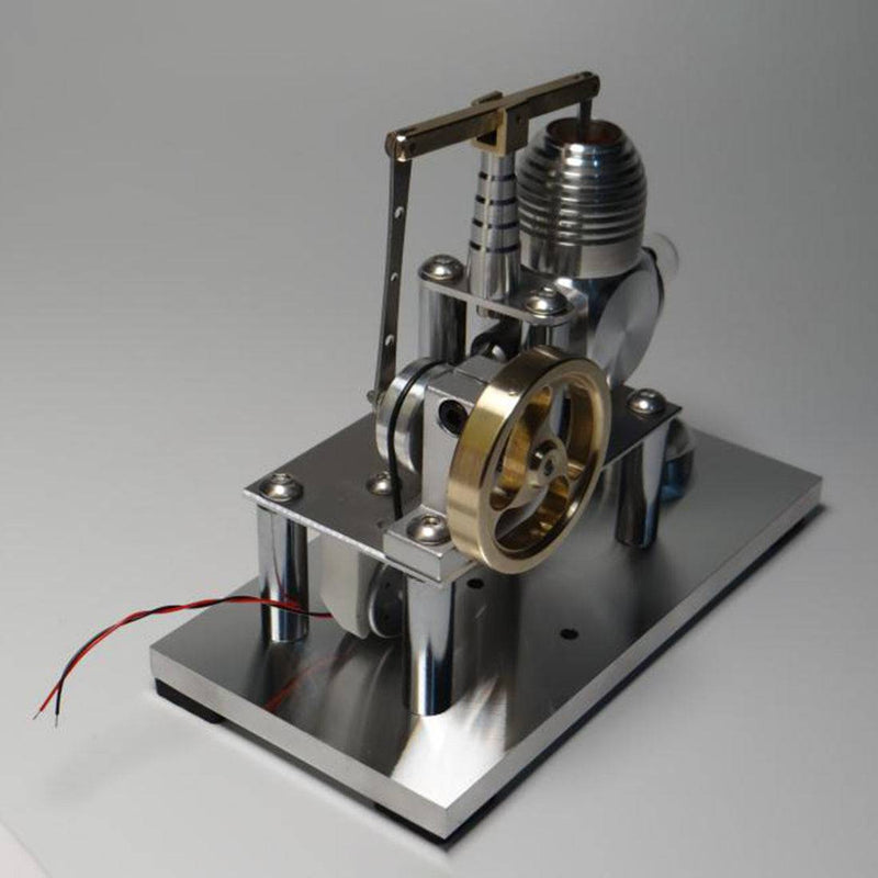 Stirling Engine Model Balance Type Stirling High Performance Generator with Lamp Beads - stirlingkit