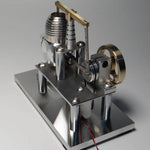 Stirling Engine Model Balance Type Stirling High Performance Generator with Lamp Beads - stirlingkit