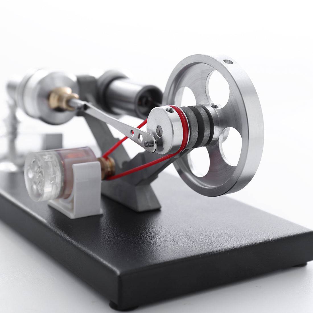 Hot Air Stirling Engine Model DIY Assembly Kit Generator with 4 LED Light - stirlingkit