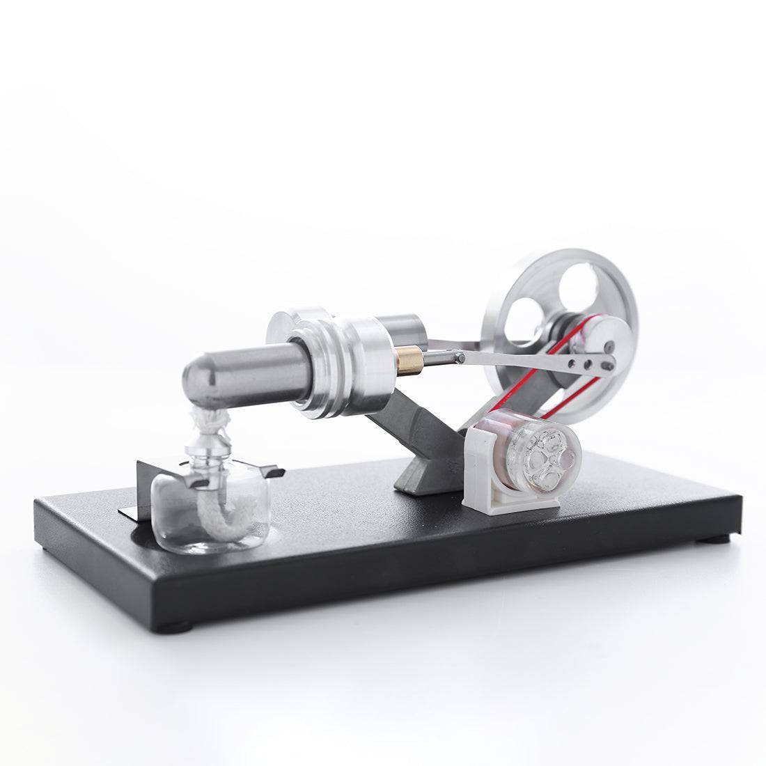 Hot Air Stirling Engine Model DIY Assembly Kit Generator with 4 LED Light - stirlingkit