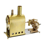 M2C Mini Steam Boiler with Twin Cylinder Marine Steam Engine Stirling Engine Model - stirlingkit