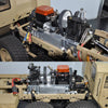 Toyan 1:12 8x8 R/C 2.4G High Horse Horsepower Methanol Gas Powered Military Truck Off-road Vehicle - stirlingkit
