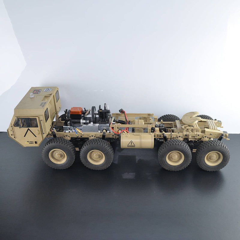 Toyan 1:12 8x8 R/C 2.4G High Horse Horsepower Methanol Gas Powered Military Truck Off-road Vehicle - stirlingkit