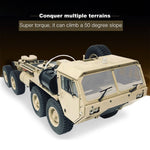 Toyan 1:12 8x8 R/C 2.4G High Horse Horsepower Methanol Gas Powered Military Truck Off-road Vehicle - stirlingkit