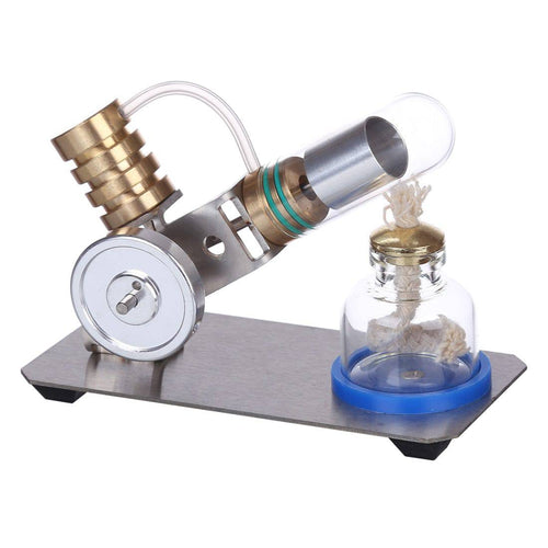 V-shape Stirling Engine Kit Scientific Experiments Model Education Toy - stirlingkit