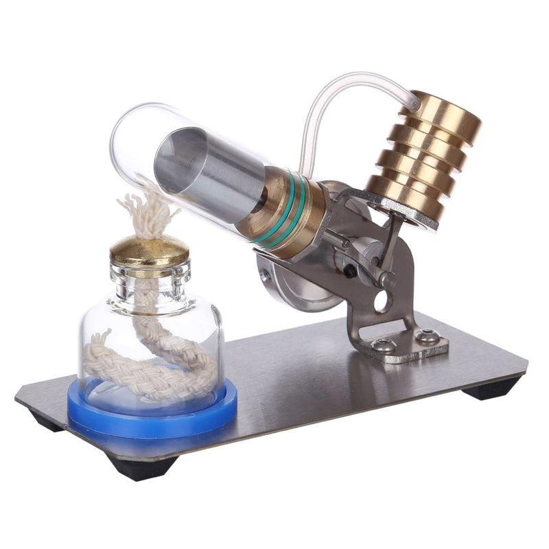 V-shape Stirling Engine Kit Scientific Experiments Model Education Toy - stirlingkit