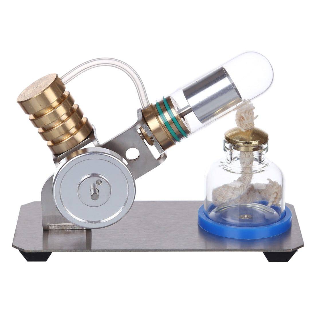 V-shape Stirling Engine Kit Scientific Experiments Model Education Toy - stirlingkit