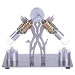 Stirling Engine Model Kit Superman Robot V-Shaped Double Cylinder Motor Model - stirlingkit