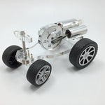 Stirling Engine Car Model Kit Physical Experiment Engine with Advanced Rubber Wheel - stirlingkit
