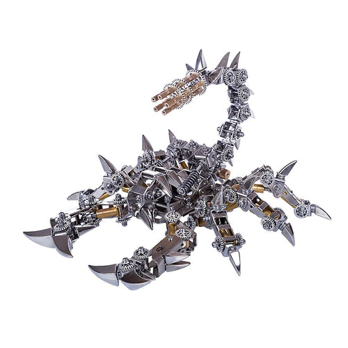 Metal DIY Assembly Model Kit 3D Stainless Steel War Scorpion Mechanical Model - stirlingkit