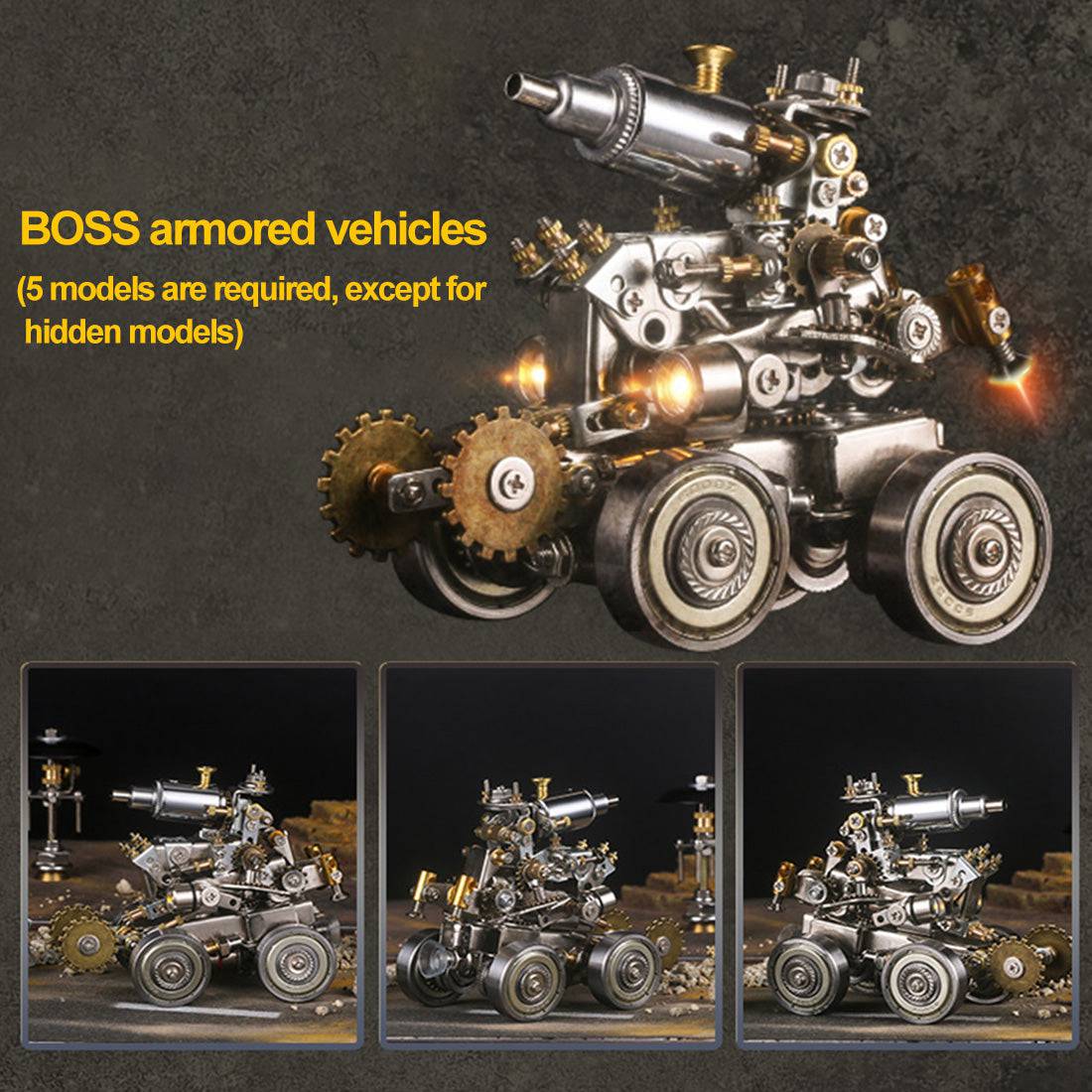 6PCS Metal Mech DIY Mini Set Robot Educational Toy Gift - Blind Box - stirlingkit