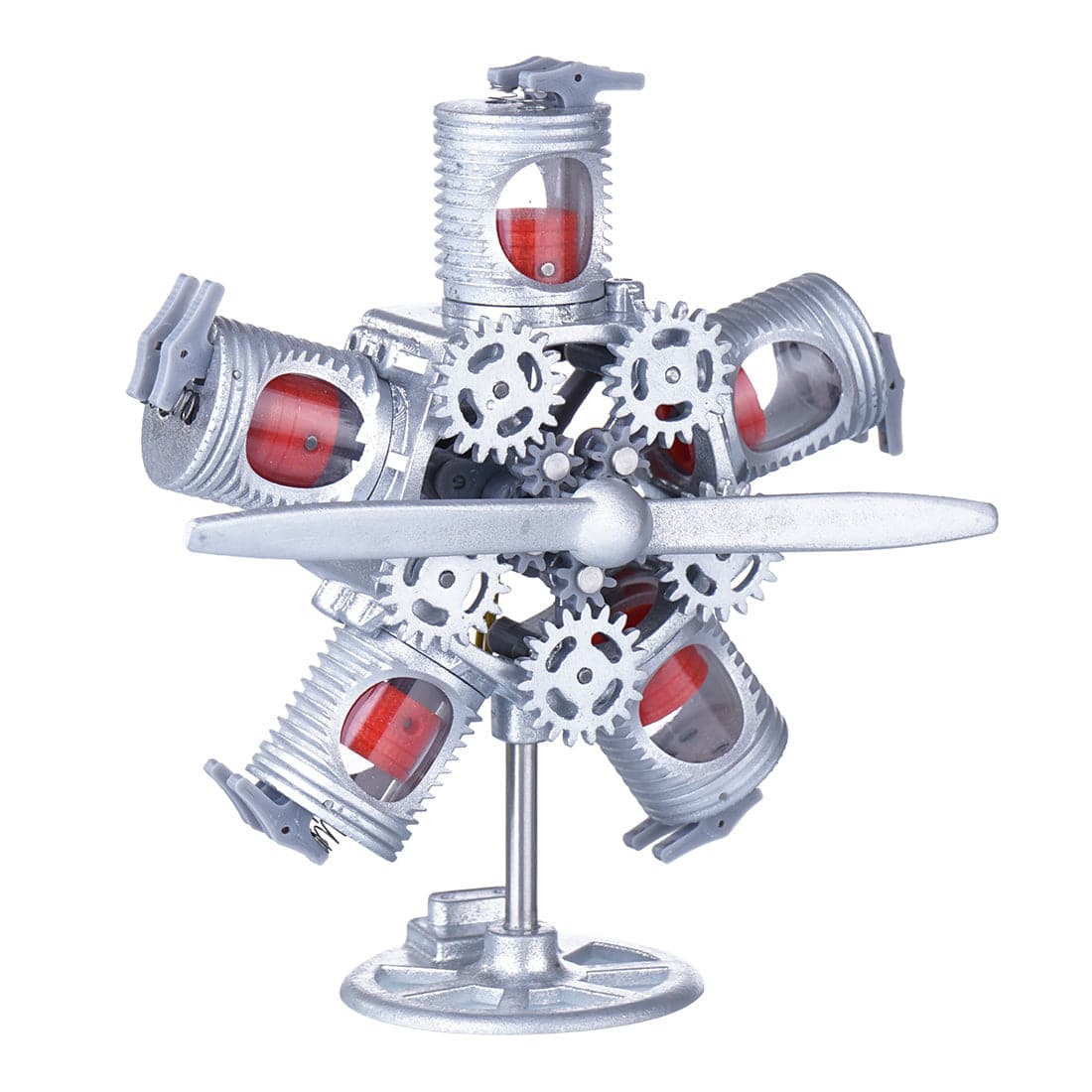 Assembly Radial Engine Model 5 Cylinder Star Engine Toy Collection Decoration - stirlingkit