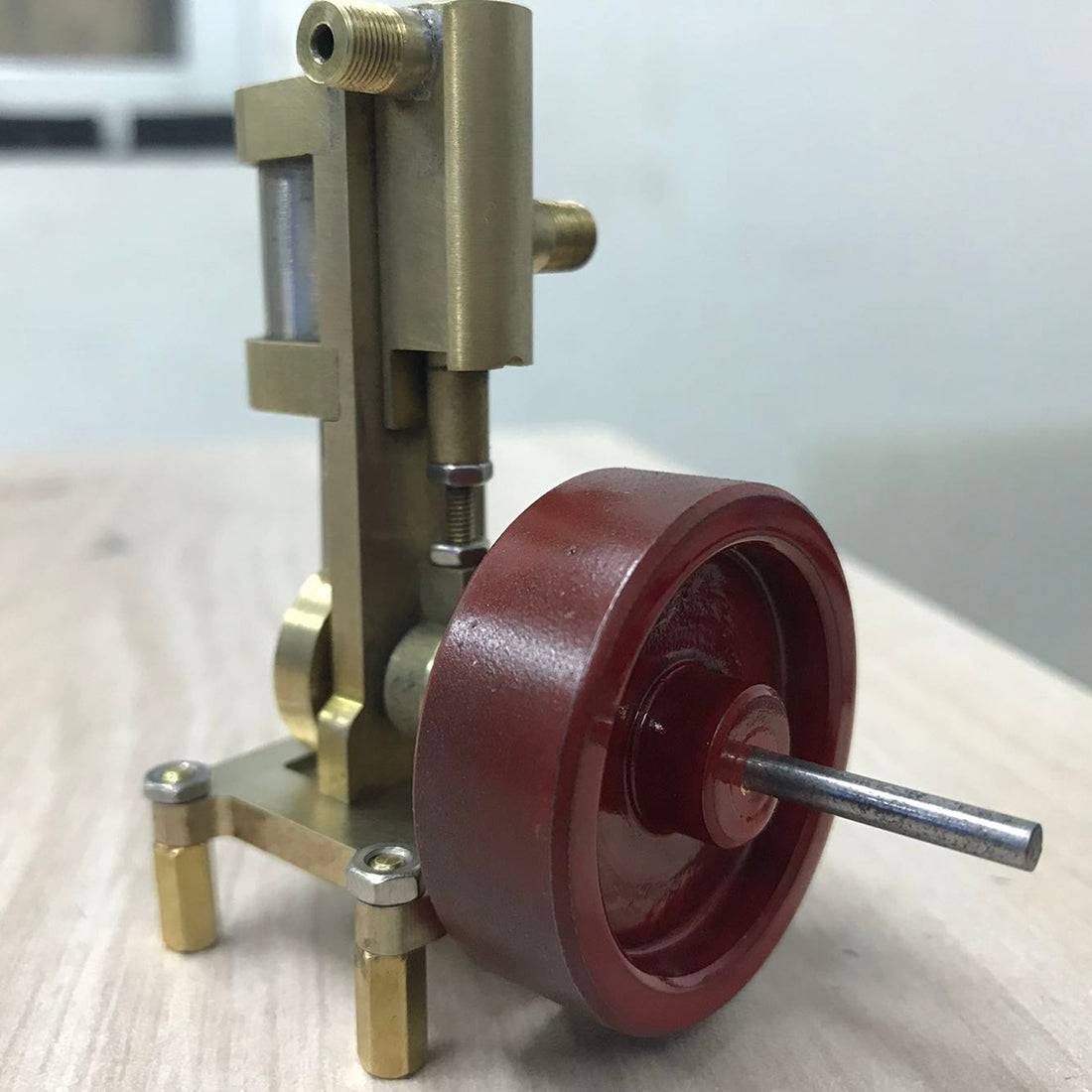 Mini Vertical-type Steam Engine Model Without Boiler - stirlingkit