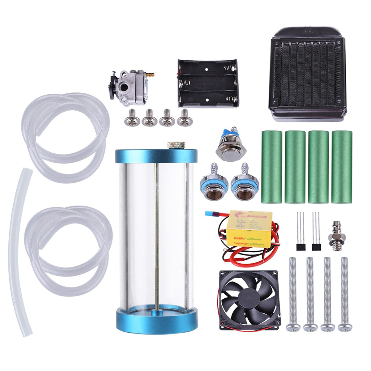 32cc Four-cylinder In-line Water-cooled Gasoline Engine for RC Car Ship - stirlingkit